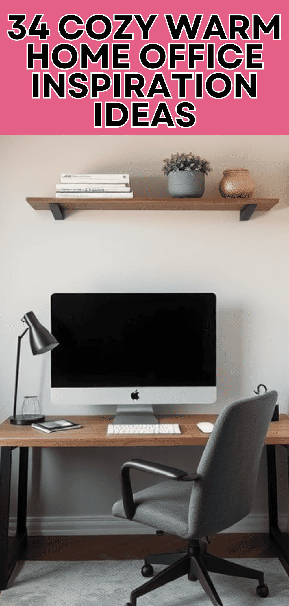 34 Cozy Warm & Dark Home Office Inspiration Ideas - Work Well Remote