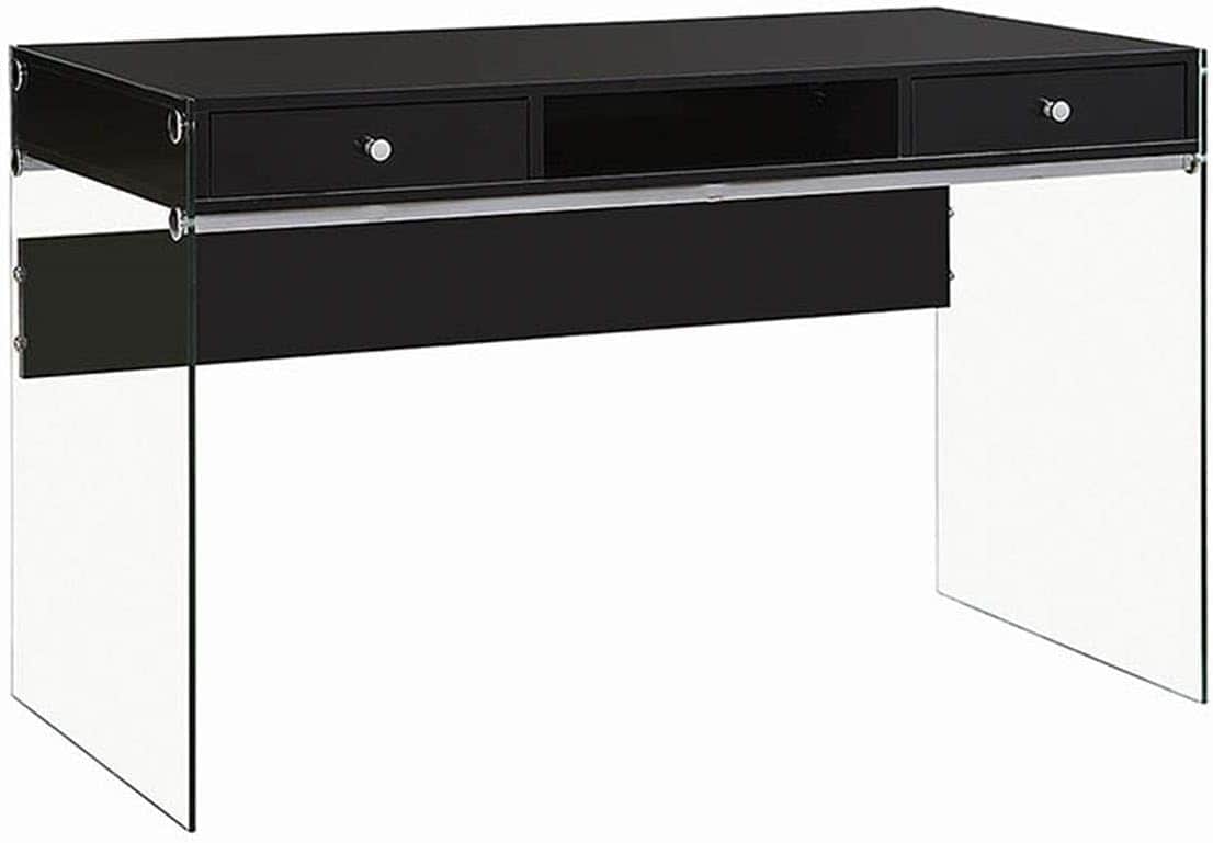 Coaster Writing Desk Glossy Black