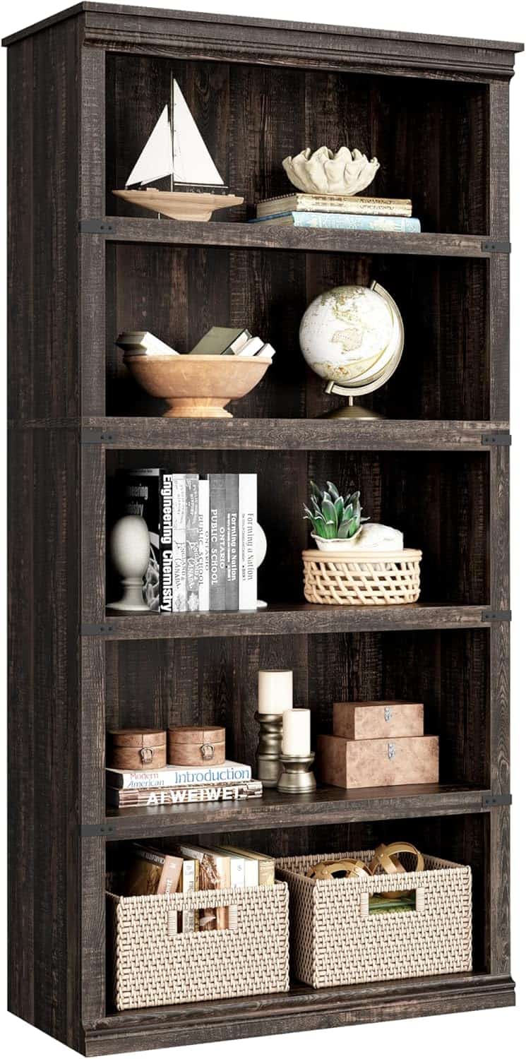 5 Tier Bookcase, Farmhouse