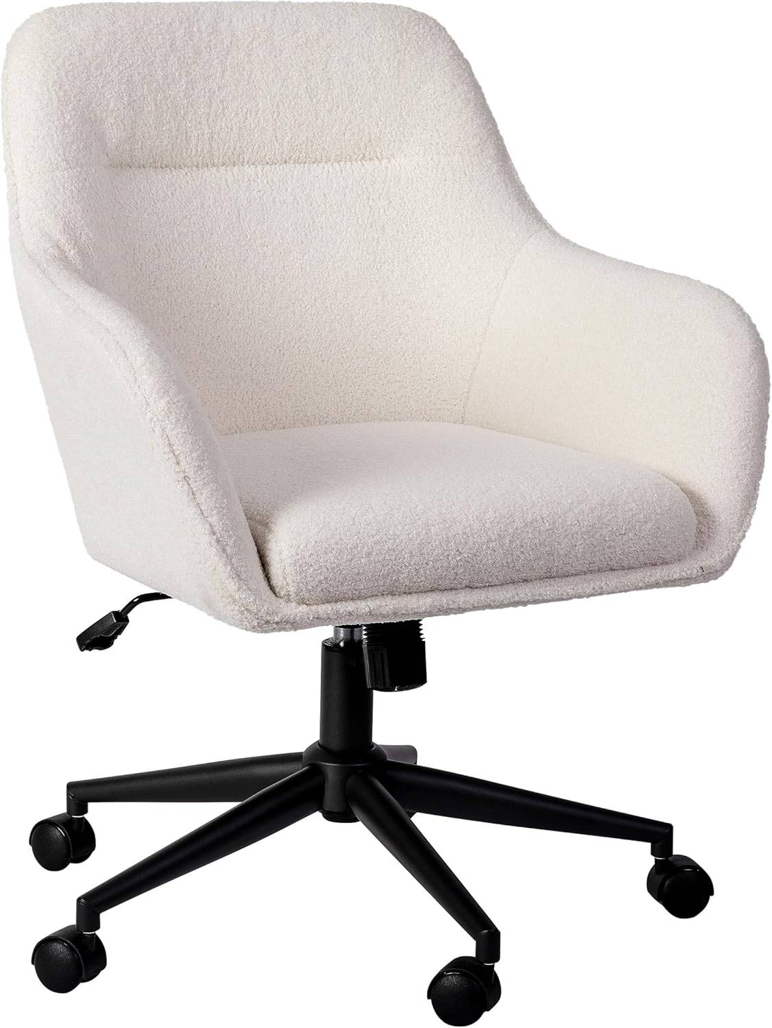 Martha Stewart Rayna Swivel Task Chair with Flared Arms