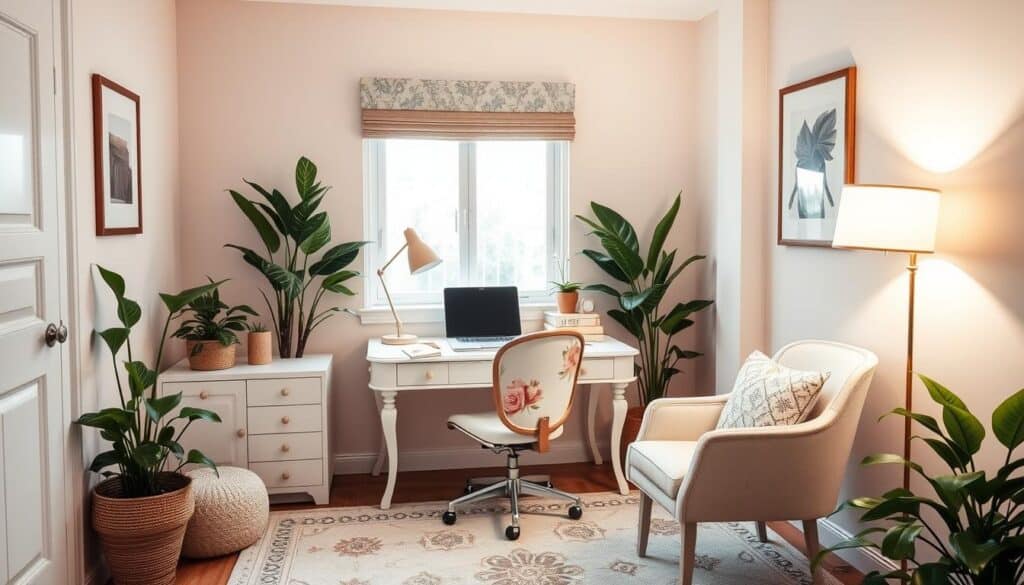 Feminine home office ideas