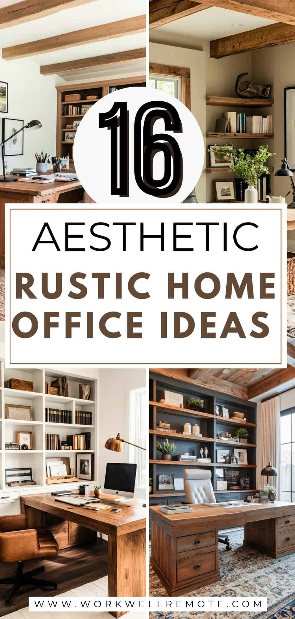 16 Rustic Home Office Ideas for a Cozy and Productive Workspace - Work ...