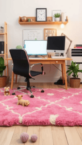 24 Stylish Pink Office Decor Ideas for Women - Work Well Remote