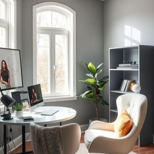 17 Stunning Grey Wall Ideas for Your Home Office