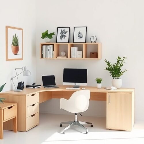 30 Neutral Home Office Inspiration Ideas