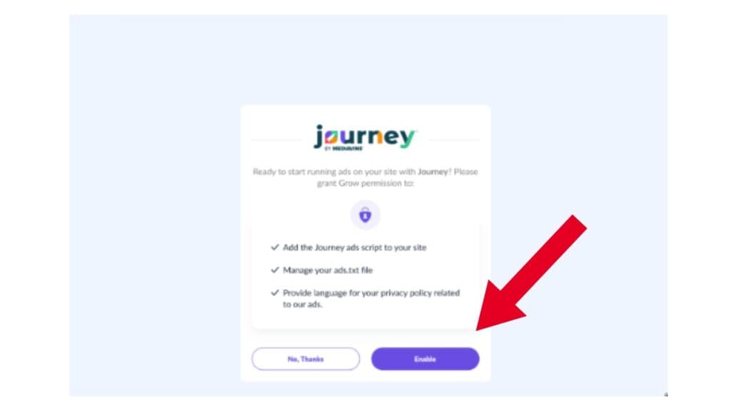 Image showing how to install journey by mediavine.