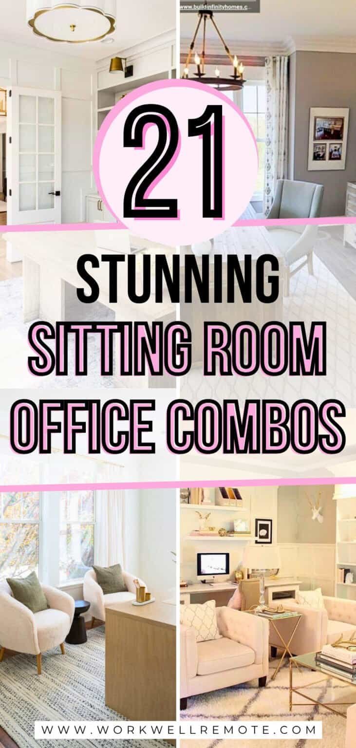 21 Stunning Sitting Room Office Combo Ideas - Work Well Remote