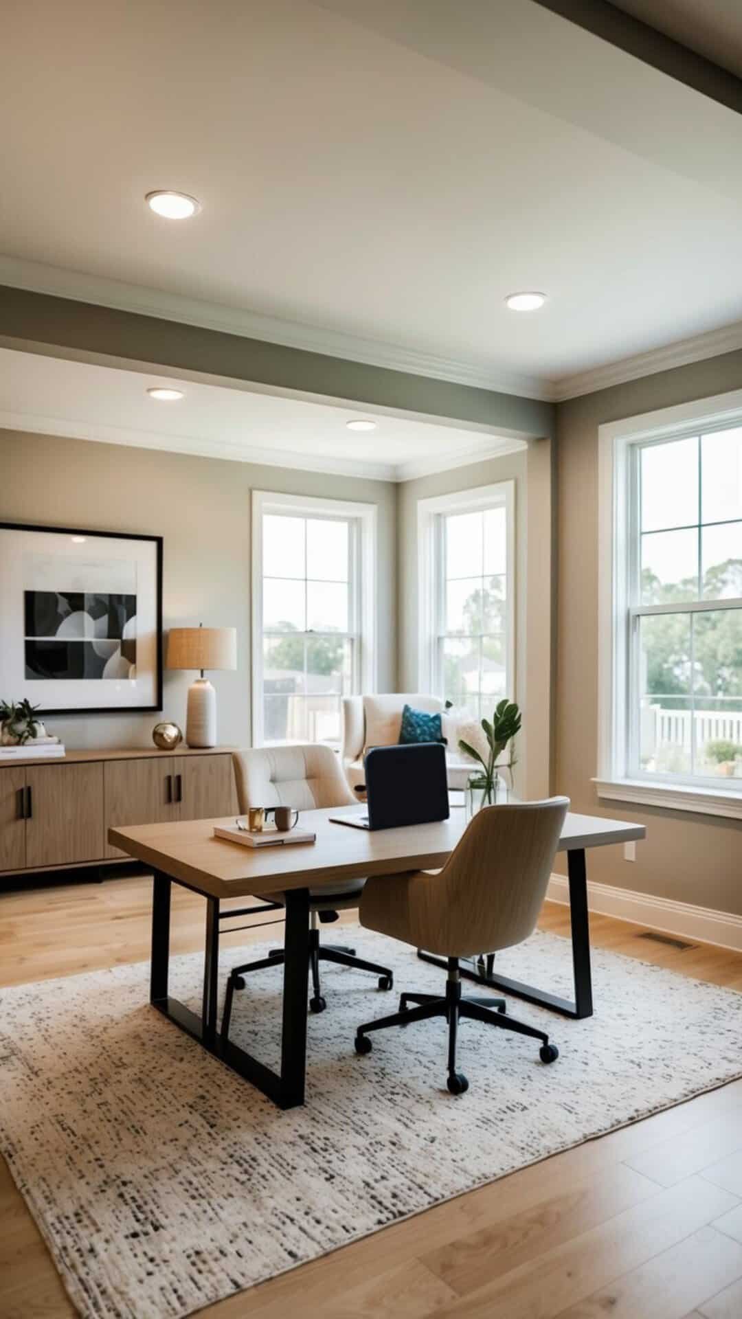 Curated visual reference: 17 Cute Cozy Modern Home Office Ideas Photo Inspiration