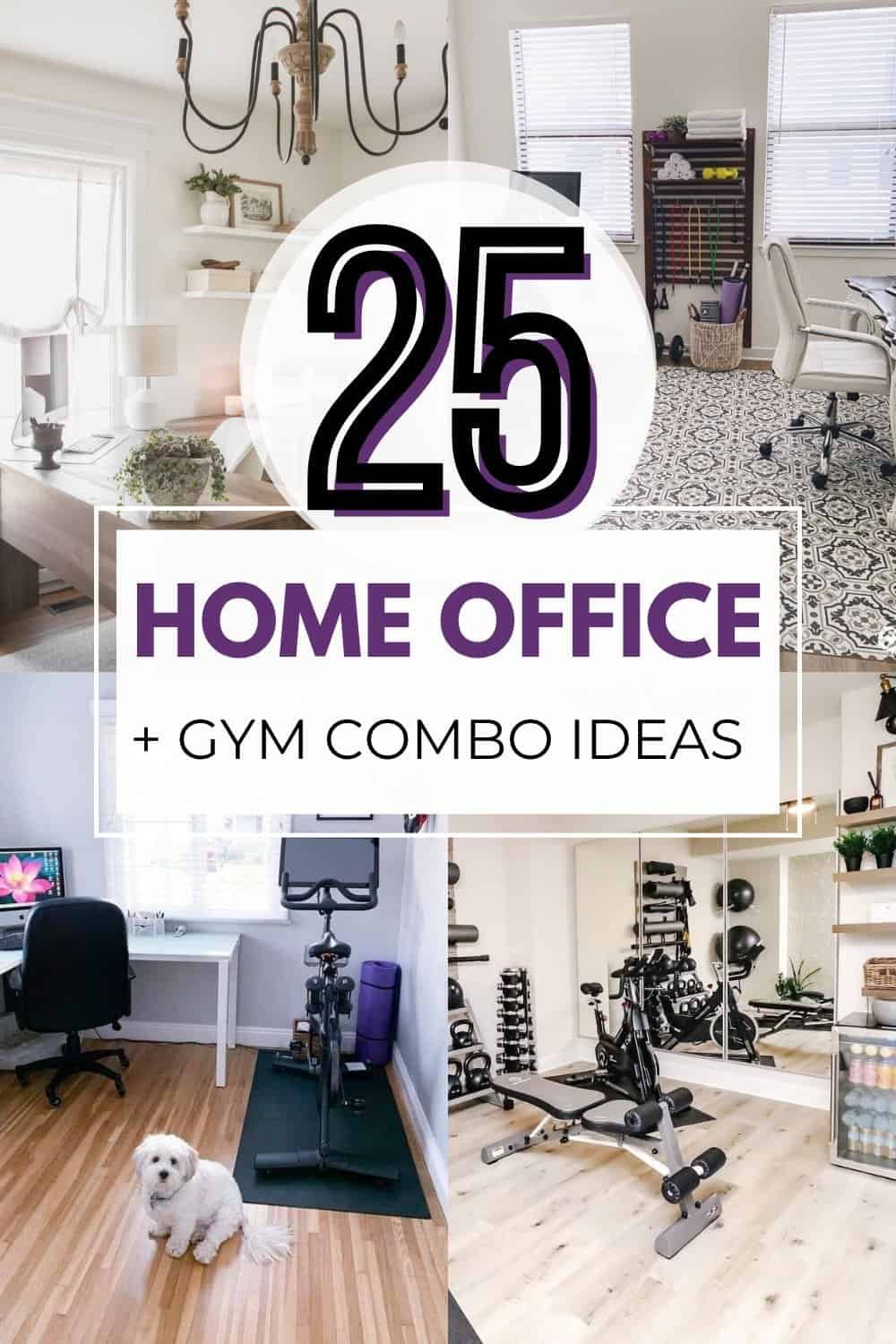 25 Gorgeous Home Office Gym Combo Layout Ideas - Work Well Remote
