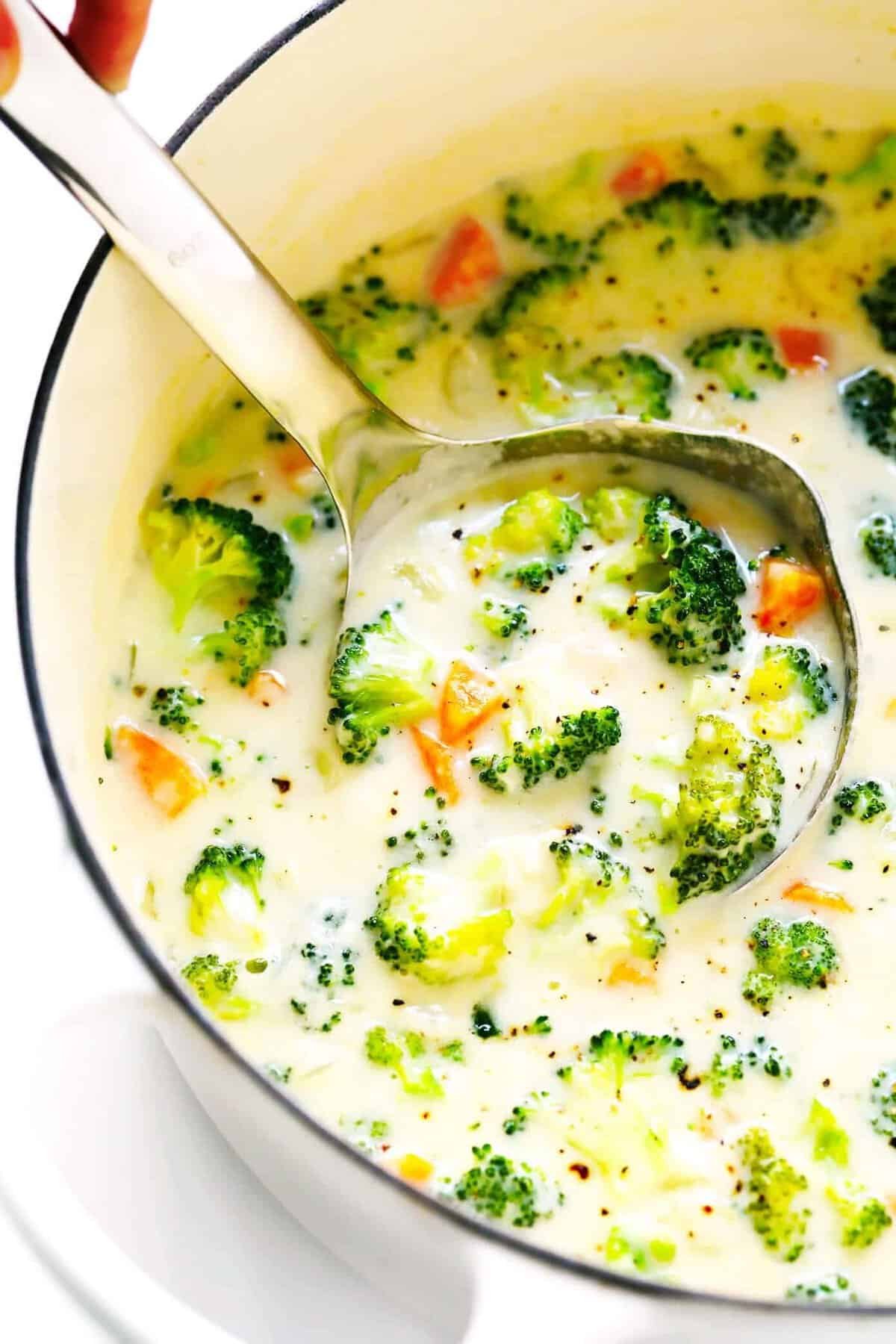 Broccoli cheese soup