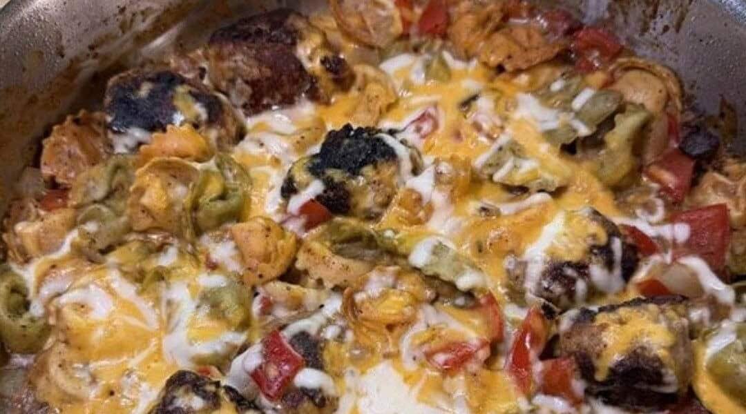 Cheesy Meatball Tortellini Skillet