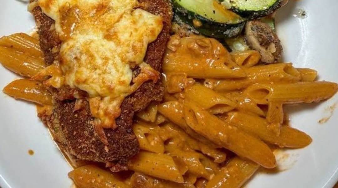 Chicken Parm with Rosé Penne