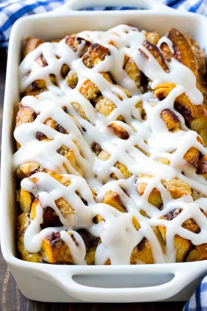 Cinnamon Roll French Toast Casserole