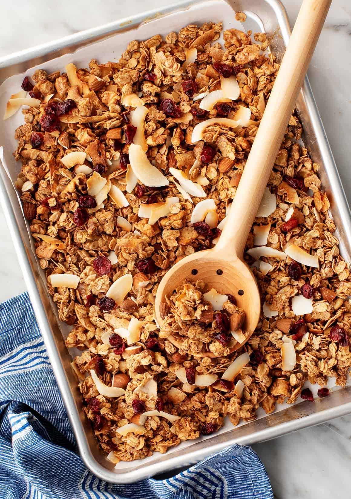 Homemade granola recipe for an easy after school snack