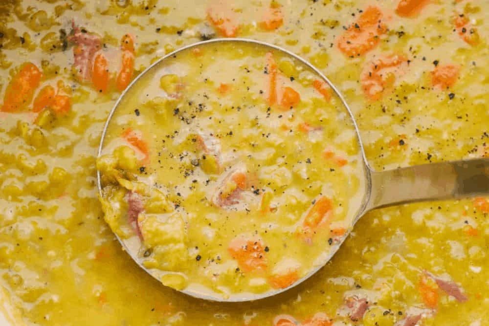 Split pea soup with ham