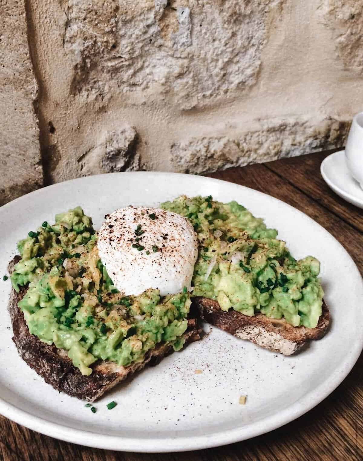 Sweet Potato Toast with Avocado and Egg