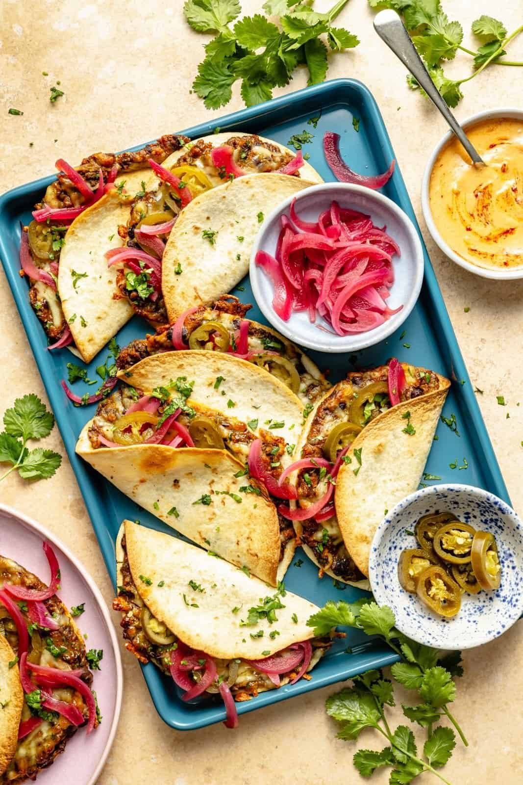 Crispy baked black bean tacos