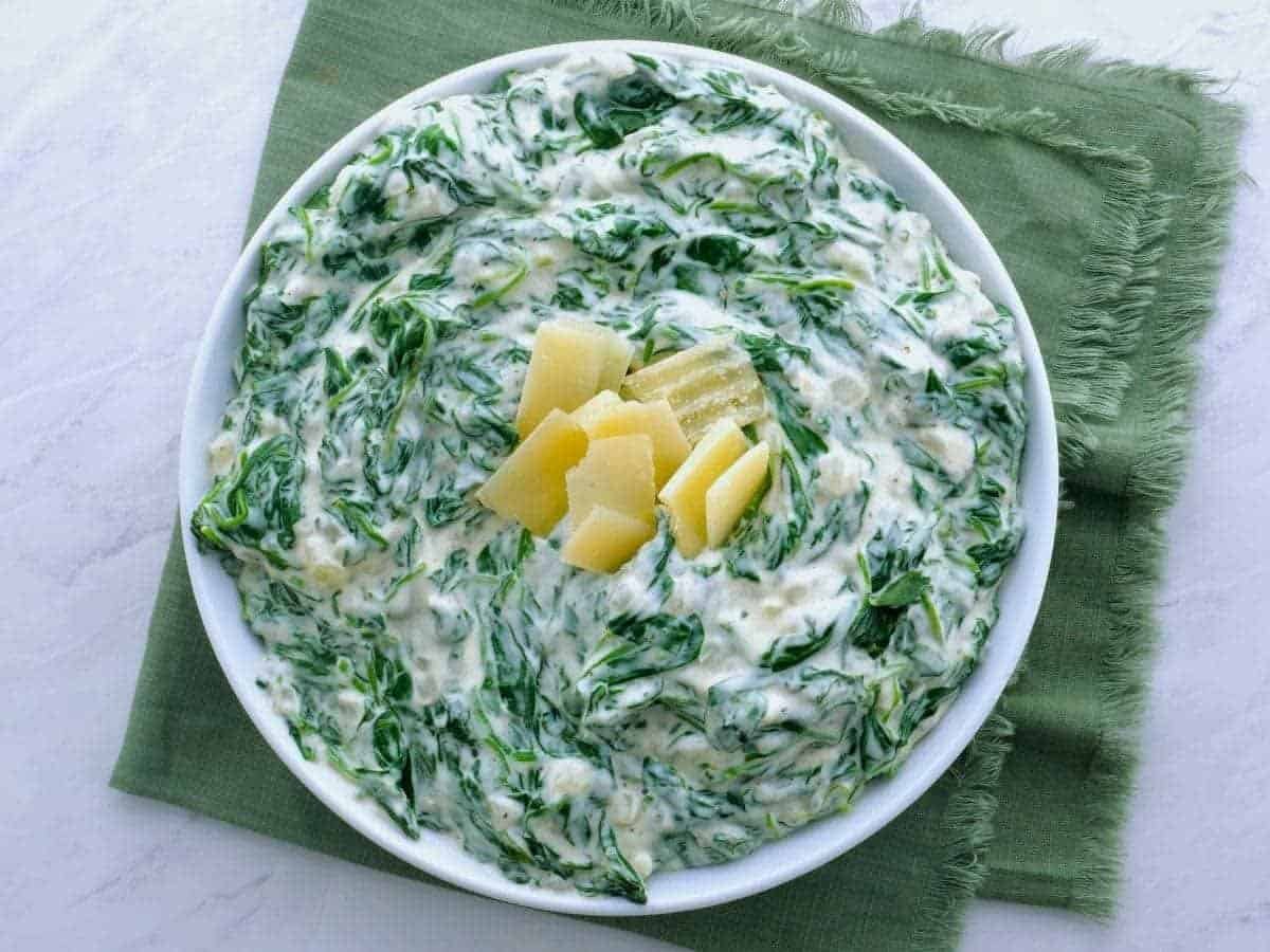 Steakhouse creamed spinach