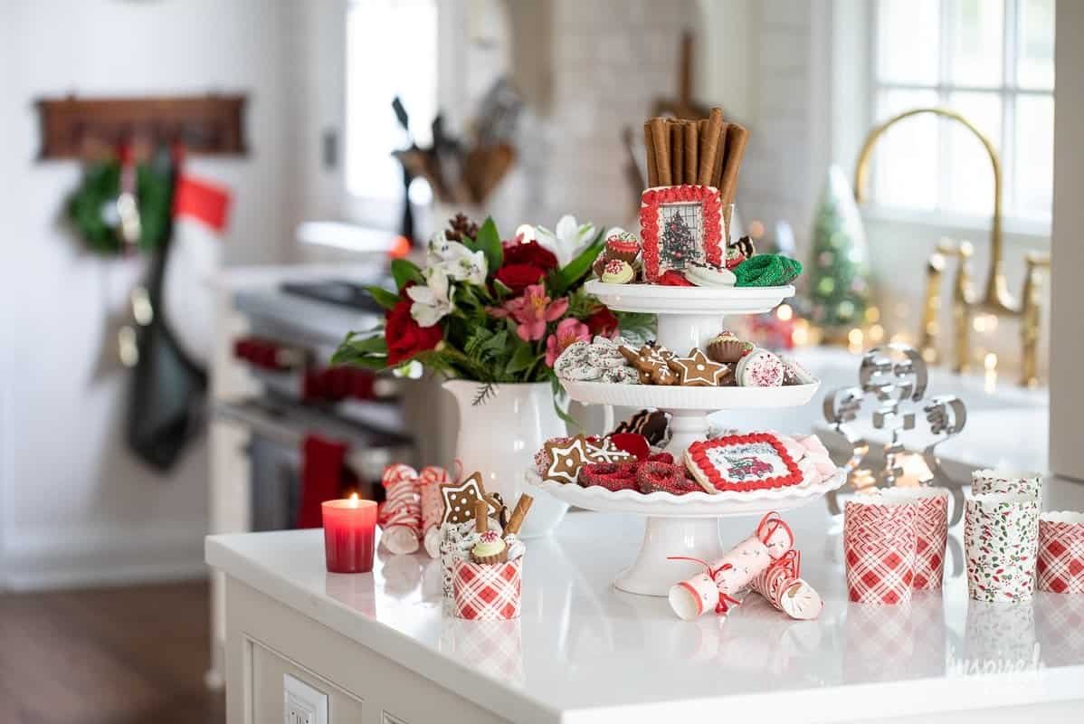 Window Wreaths and a Hot Cocoa Station